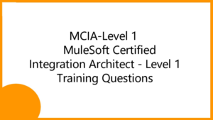 MuleSoft MCIA-Level-1 Dumps